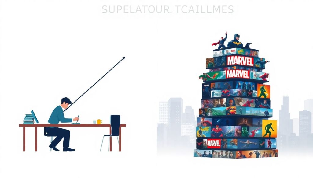 Супергеройские франшизы: эволюция героических арок и конфликтов - иллюстрация