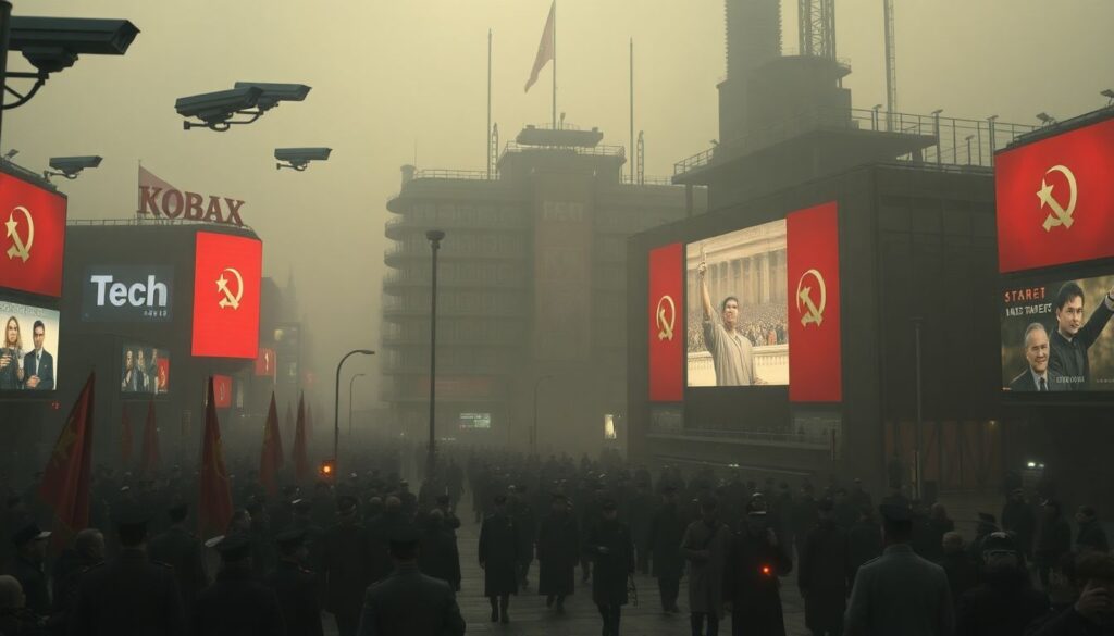 Системы управления и контроля в антиутопиях - иллюстрация